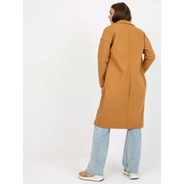  Dámský kabát OCH BELLA TW-PL-BI-7298-1.15 CAMEL 