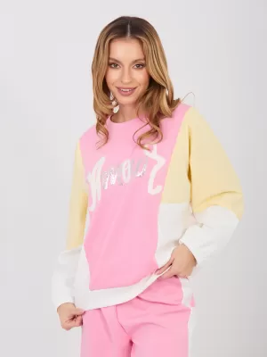 Dámská tepláková souprava RUE PARIS IT-KMPL-22210.93 PINK