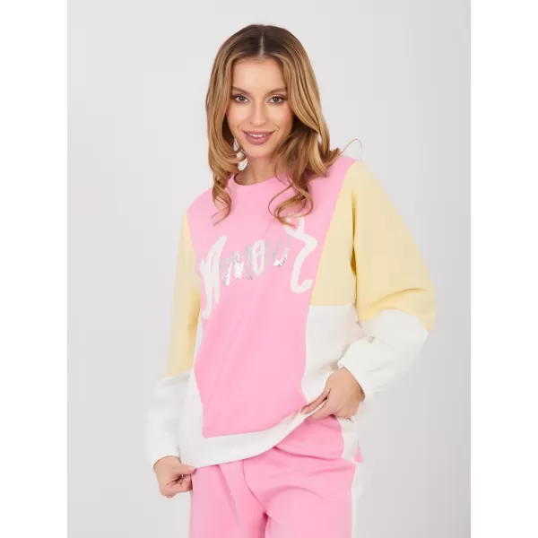  Dámská tepláková souprava RUE PARIS IT-KMPL-22210.93 PINK 