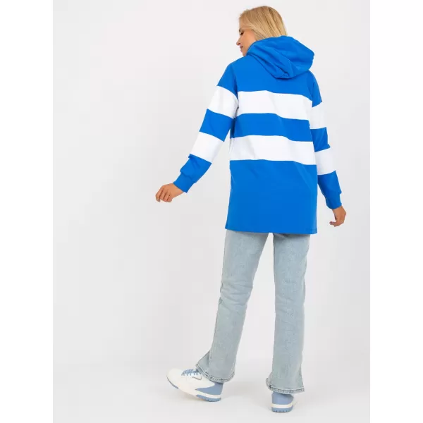  Dámská mikina RUE PARIS RV-BL-8074.98 WHITE-BLUE 