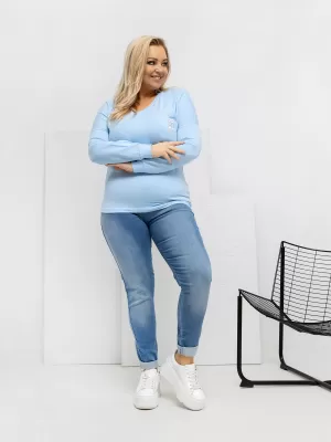 Dámská halenka RELEVANCE RV-BZ-A-161.63 LIGHT BLUE