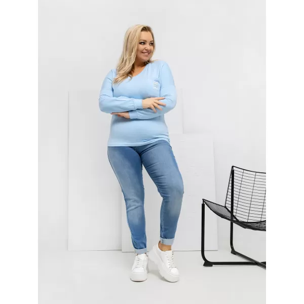  Dámská halenka RELEVANCE RV-BZ-A-161.63 LIGHT BLUE 