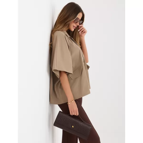  Dámská bunda RUE PARIS IT-KR-FL10153KSM.91 DARK BEIGE 