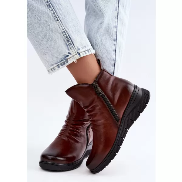  Dámské kotníkové boty VINCEZA 133117 BROWN 