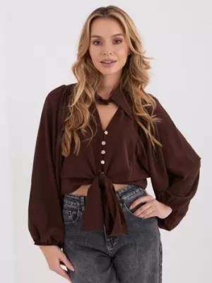 Dámská halenka ITALY MODA MI-BZ-3304.12 BROWN
