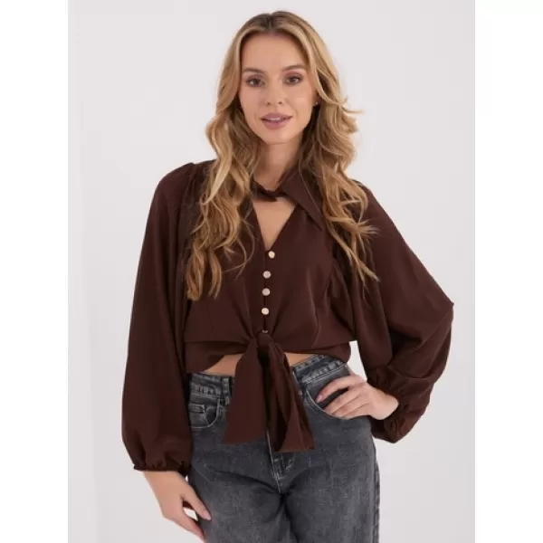  Dámská halenka ITALY MODA MI-BZ-3304.12 BROWN 