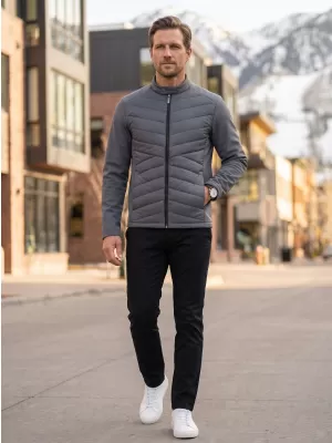 Pánská hybridní bunda MALFINI PREMIUM CROSS 555 LIGHT ANTHRACITE