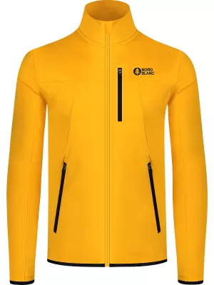 Pánská powerfleece mikina NORDBLANC MORASS NBSFM8335 ŽLUTÁ