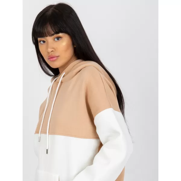  Dámská mikina RUE PARIS AP-BL-AP-3001.98P WHITE-BEIGE 