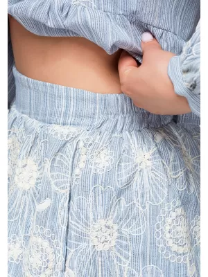 Dámské kraťasy OMBRE OW-ST-E0012 BLUE