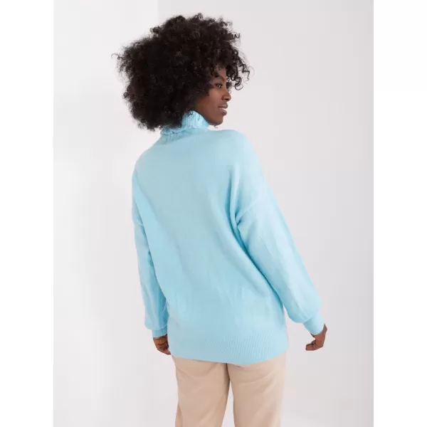  Dámský svetr WOOL FASHION ITALIA AT-SW-23401.97P LIGHT BLUE 