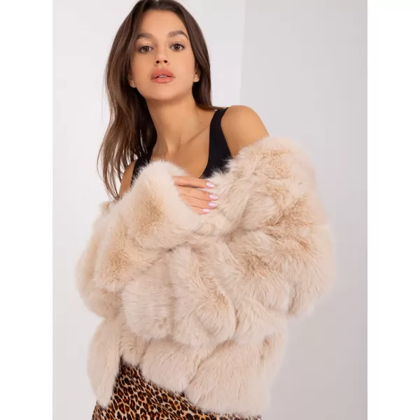  Dámská bunda WOOL FASHION ITALIA AT-KR-2386.00P BEIGE 