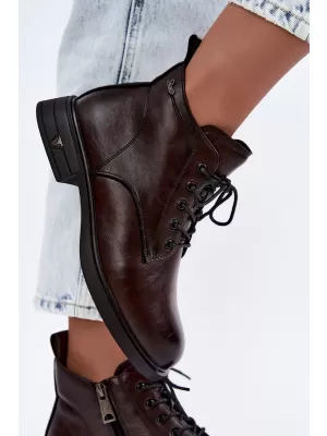 Dámské kotníkové boty VINCEZA 39953 CHOCOLATE