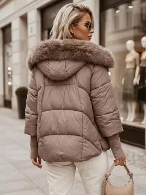 Dámská bunda DSTREET BÉŽOVÁ
