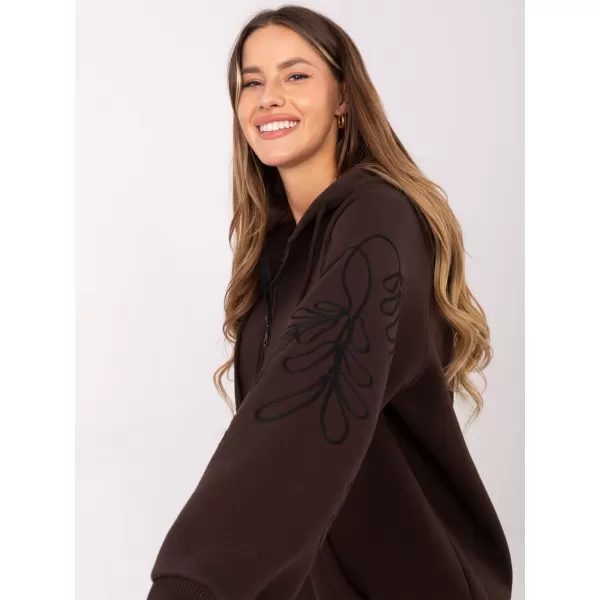  Dámská mikina RELEVANCE RV-BL-A911.22 DARK BROWN 