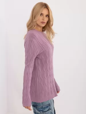 Dámský svetr WOOL FASHION ITALIA AT-SW-2343.88 VIOLET