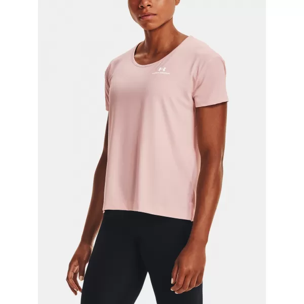 Dámské triko UNDER ARMOUR UA RUSH ENERGY CORE SS 1365683-685 RŮŽOVÁ 