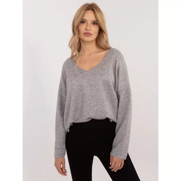  Dámský svetr ITALY MODA DHJ-SW-17690.21 GRAY 