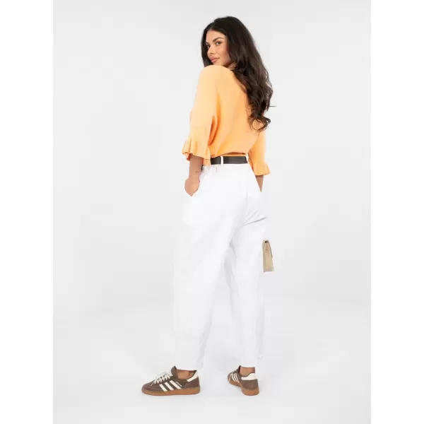 Dámské kalhoty ITALY MODA MI-SP-2690.00 WHITE 