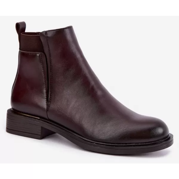 Dámské kotníkové boty VINCEZA 58690 BURGUNDY 