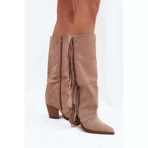  Dámské boty BOTO LQ-161/KL-161 KHAKI 