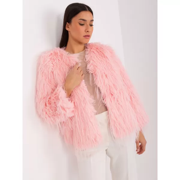  Dámská bunda WOOL FASHION ITALIA AT-KR-2359.96P BRIGHT PINK 