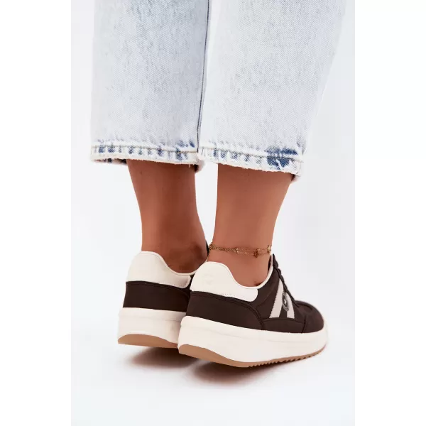  Dámské tenisky BIG STAR SHOES UU274024 BROWN/BEIGE 