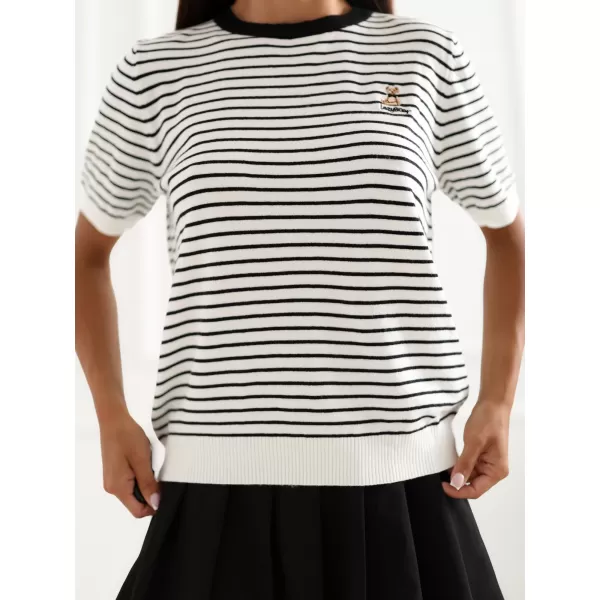  Dámský svetr ITALY MODA IR-SW-57881.99 WHITE/BLACK 