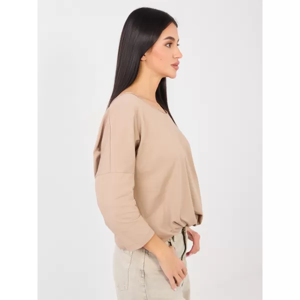  Dámské triko RUE PARIS RV-BZ-A1091.16 DARK BEIGE 