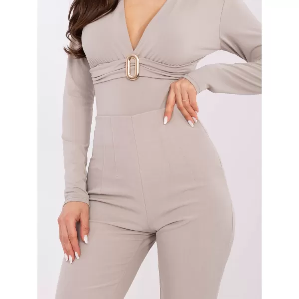  Dámské kalhoty RUE PARIS IT-SP-FL9069.00 LIGHT BEIGE 