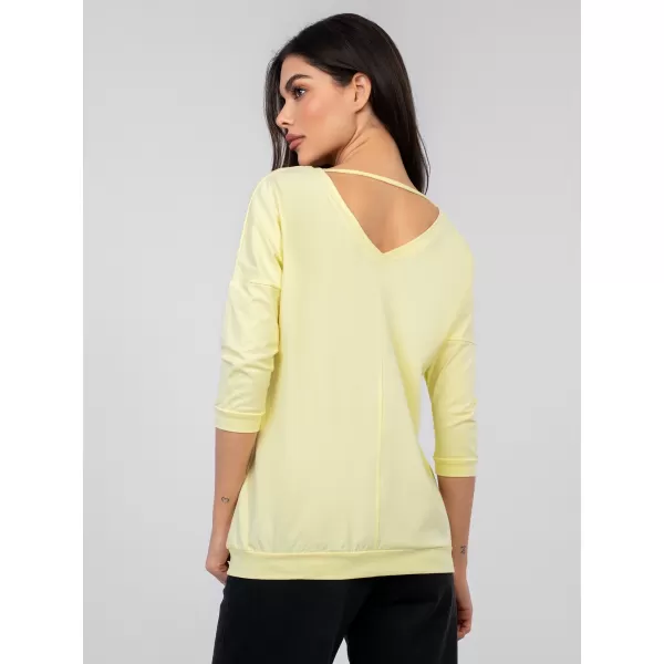  Dámské triko RUE PARIS RV-BZ-A1192.71 BRIGHT YELLOW 