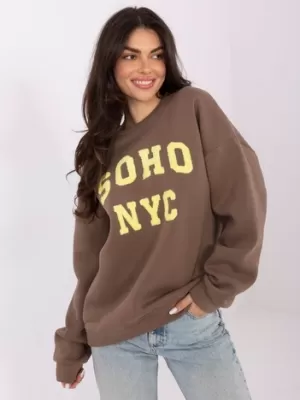 Dámská mikina FACTORY PRICE MJ-BL-H2501.75 DARK BEIGE