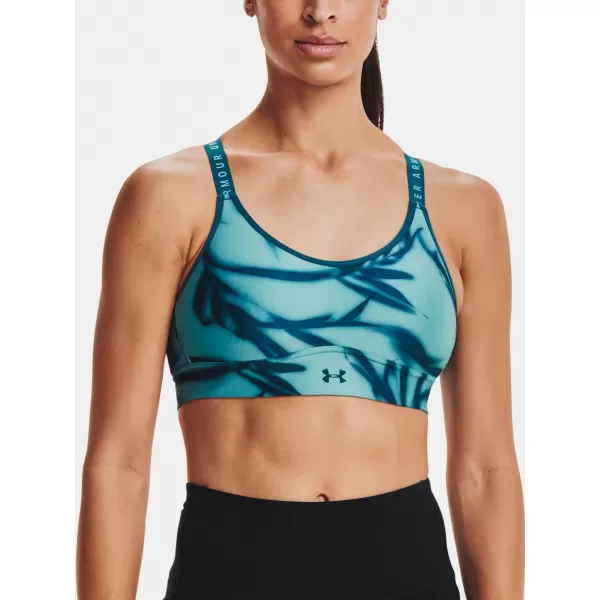  Dámská podprsenka UNDER ARMOUR INFINITY MID PRINTED BRA 1361157-476 MODRÁ 