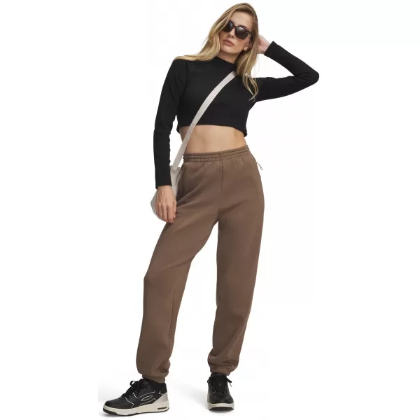  Dámské tepláky UNDER ARMOUR UNSTOPPABLE FLC GYM PANT 6013521-219 HNĚDÁ 