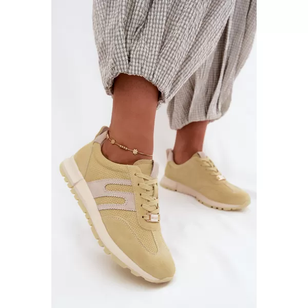  Dámské tenisky BOTO GD-XW-1054 YELLOW/BEIGE 