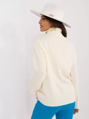 Dámský svetr WOOL FASHION ITALIA AT-SW-2342-1.35 ECRU