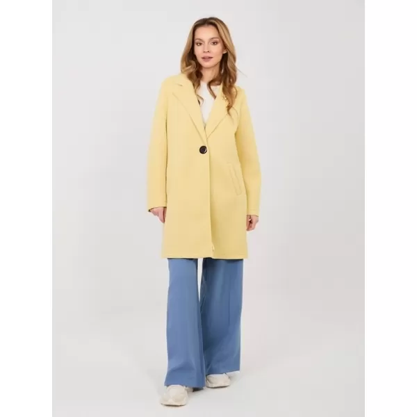  Dámský kabát RUE PARIS IT-PL-FL8153-1.04 BRIGHT YELLOW 