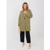 Dámský kabát RUE PARIS IT-PL-FL8153-1.04 KHAKI