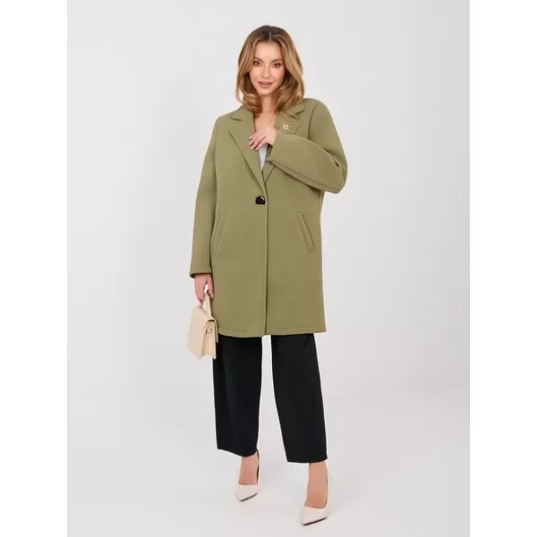  Dámský kabát RUE PARIS IT-PL-FL8153-1.04 KHAKI 