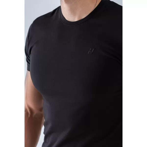  Pánské trička NEBBIA MIKE MUSCLE FIT 158 BLACK 