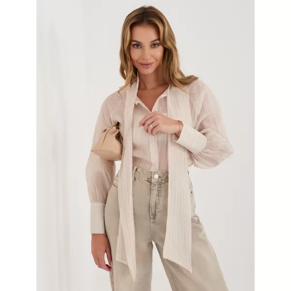  Dámská halenka ITALY MODA IT-KS-26010.76 BEIGE 