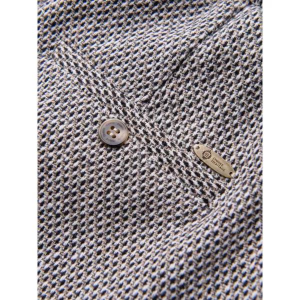  Pánské kalhoty OMBRE OM-PACP-0315 BROWN MELANGE 