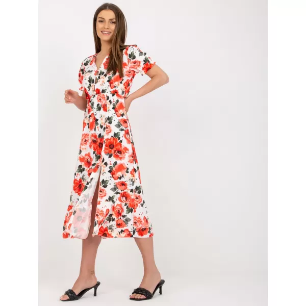  Dámské šaty ITALY MODA DHJ-SK-7006-5.77 WHITE-RED 