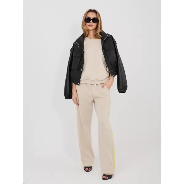  Dámská tepláková souprava RUE PARIS IT-KMPL-22215.78 BEIGE 