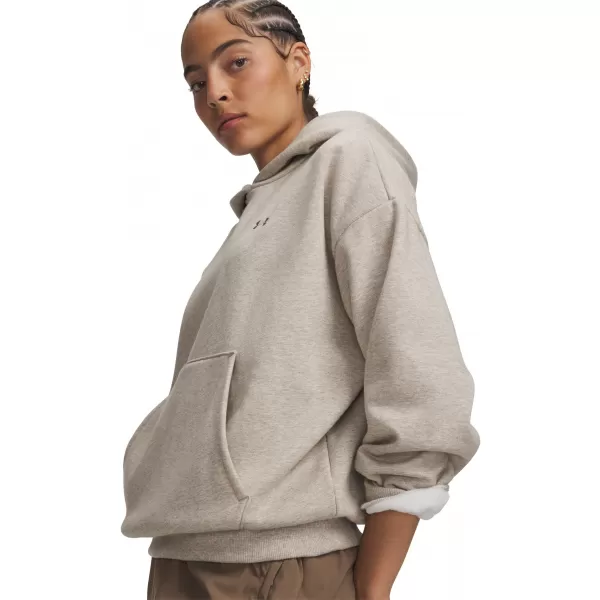  Dámská mikina UNDER ARMOUR ICON FLEECE HOODIE 6013544-204 HNĚDÁ 