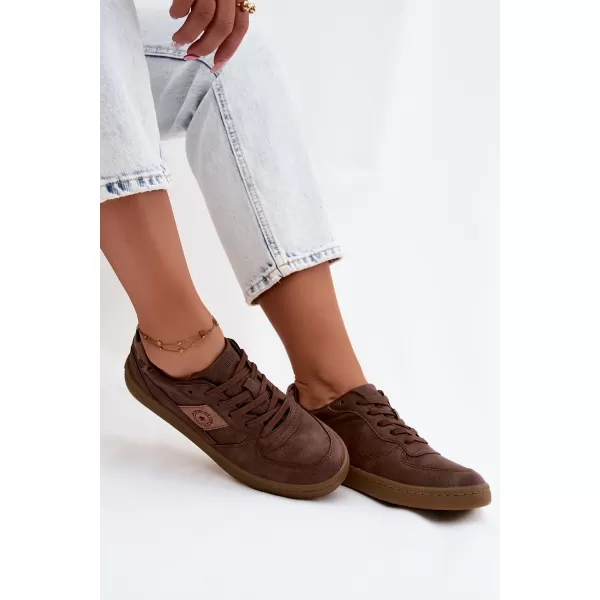  Dámské tenisky BIG STAR SHOES UU274017 BROWN/BEIGE 