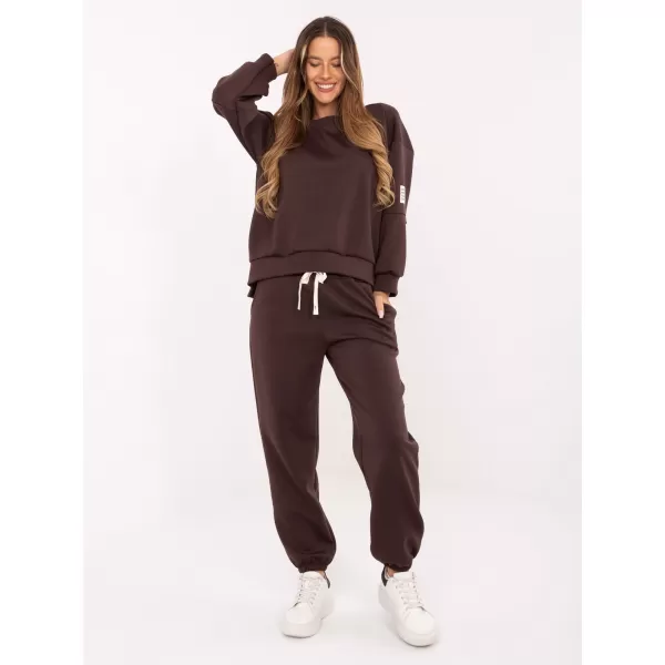  Dámský komplet ITALY MODA MI-KMPL-M5879.86 DARK BROWN 