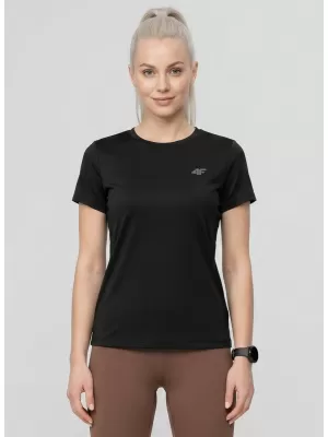 Dámské triko 4F 4FWMM00TTSHF3308 DEEP BLACK