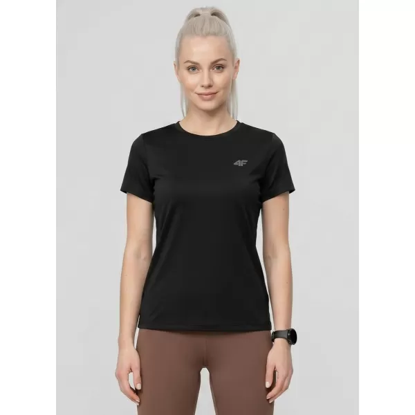  Dámské triko 4F 4FWMM00TTSHF3308 DEEP BLACK 