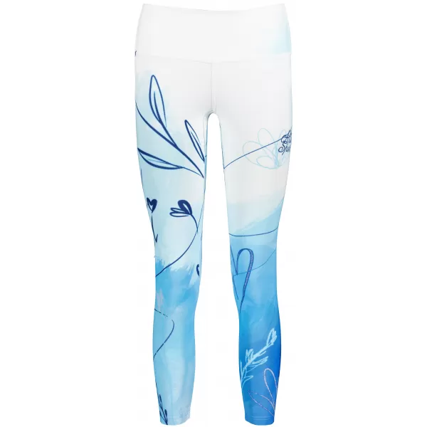  Dámské dlouhé legíny premium (nové velikosti) ALTISPORT VOJ/ALW083LEG05 BÍLOMODRÁ 